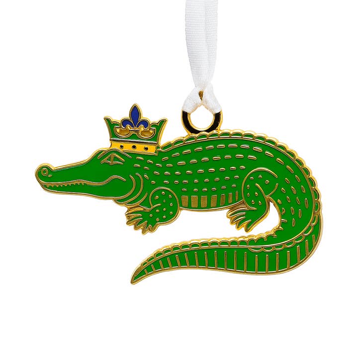 Alligator Enamel Ornament for wholesale by Nola Tawk