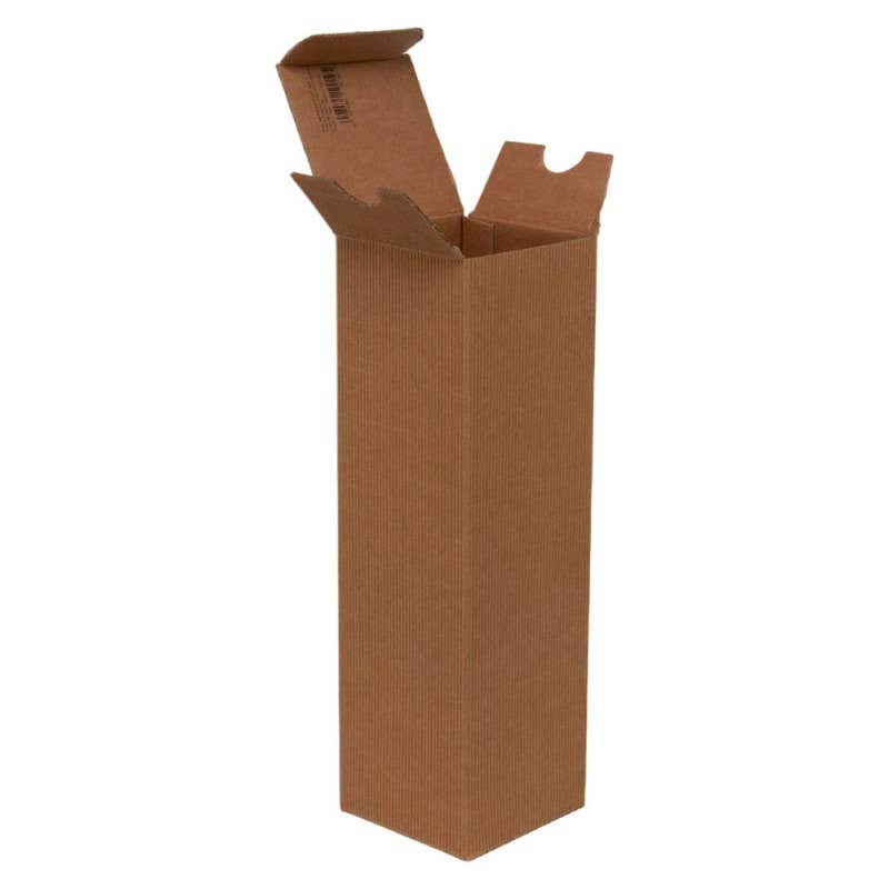 Deffrennes - Wholesale Wine Gift Bag - Cardboard case for 1 bottle in Kraft color1