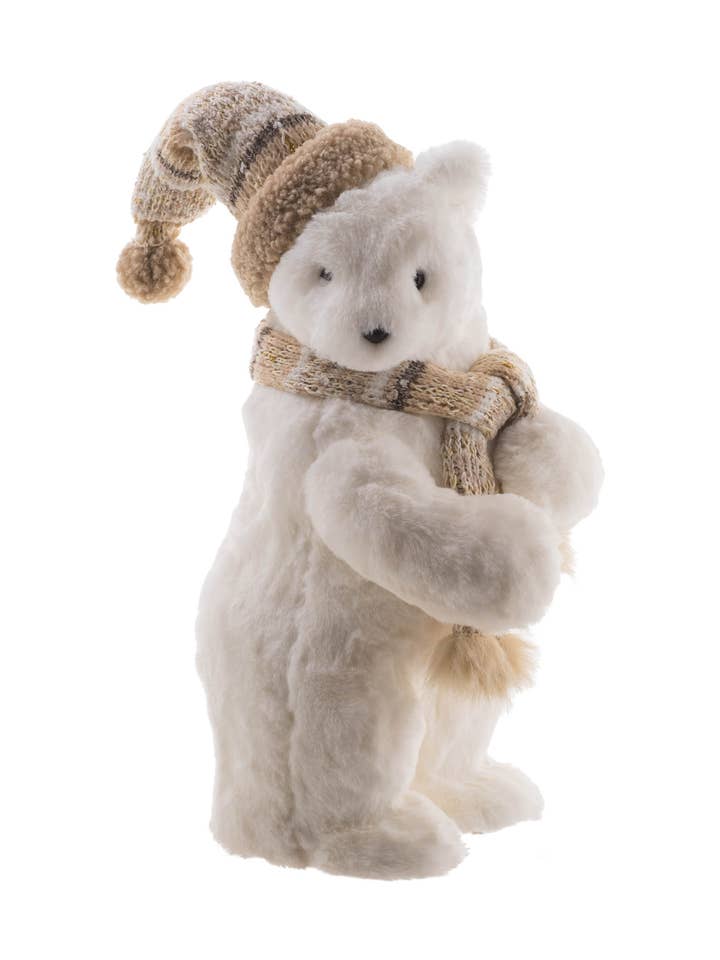Weiße/Beige Bärenfigur für den Großhandel von Starlight Collection
