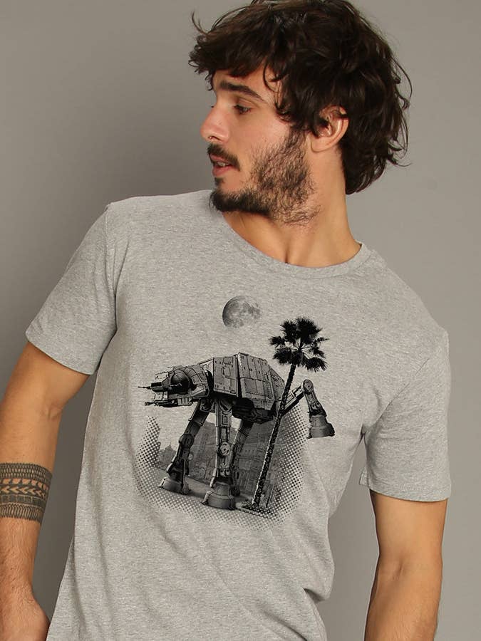 Ata Pee Time Men's Heather Grey T-shirt for wholesale by Wooop
