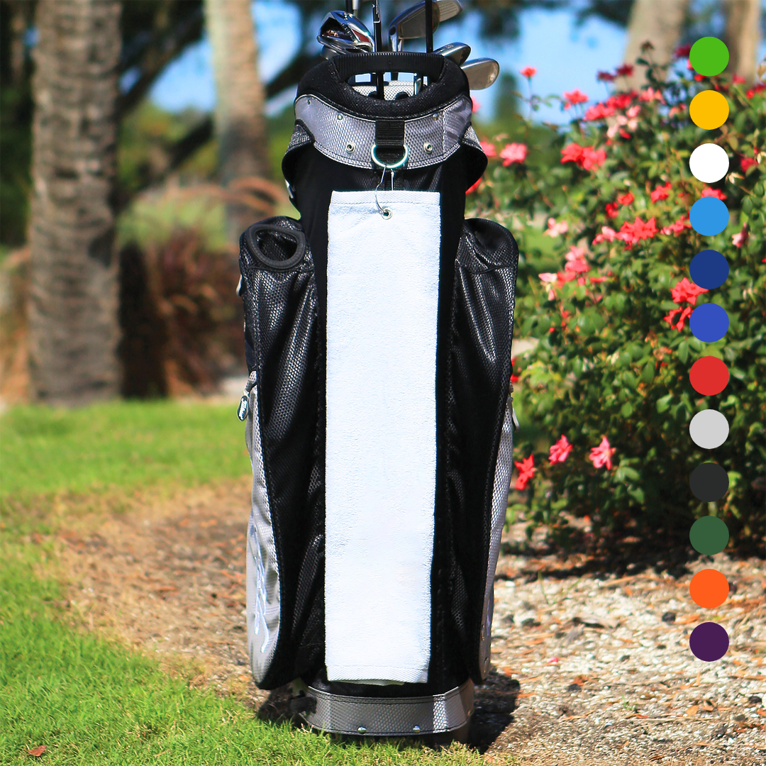 Pro Towels - Wholesale Sports Towel - Tri-Fold Diamond Velour Golf Towel: Grommet & Hook10