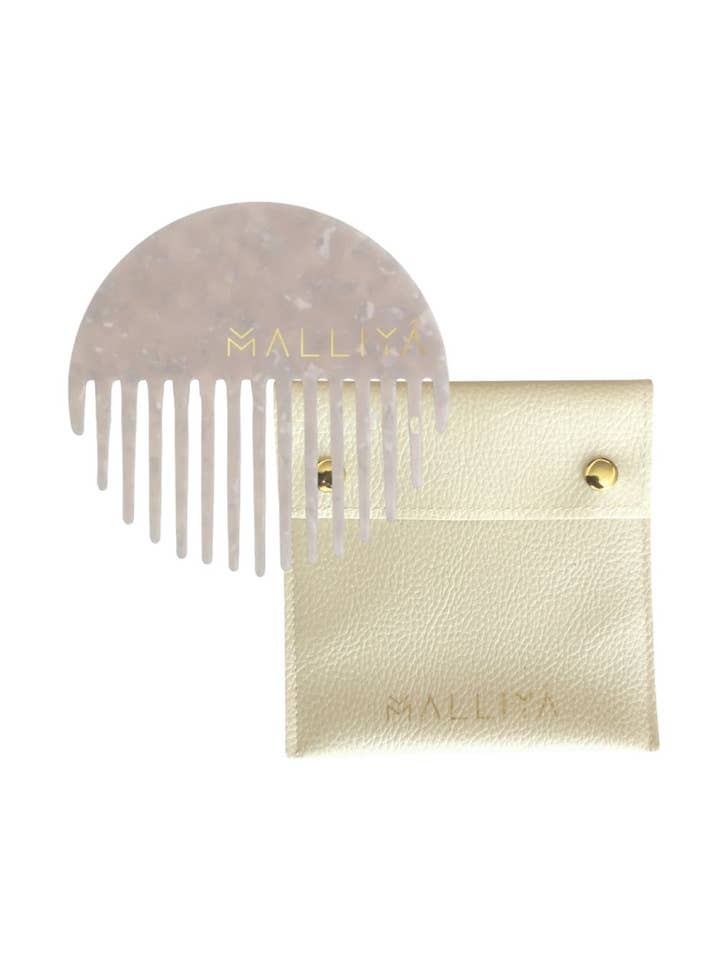 The O Comb & Malliya case - Diamond White for wholesale by Malliya