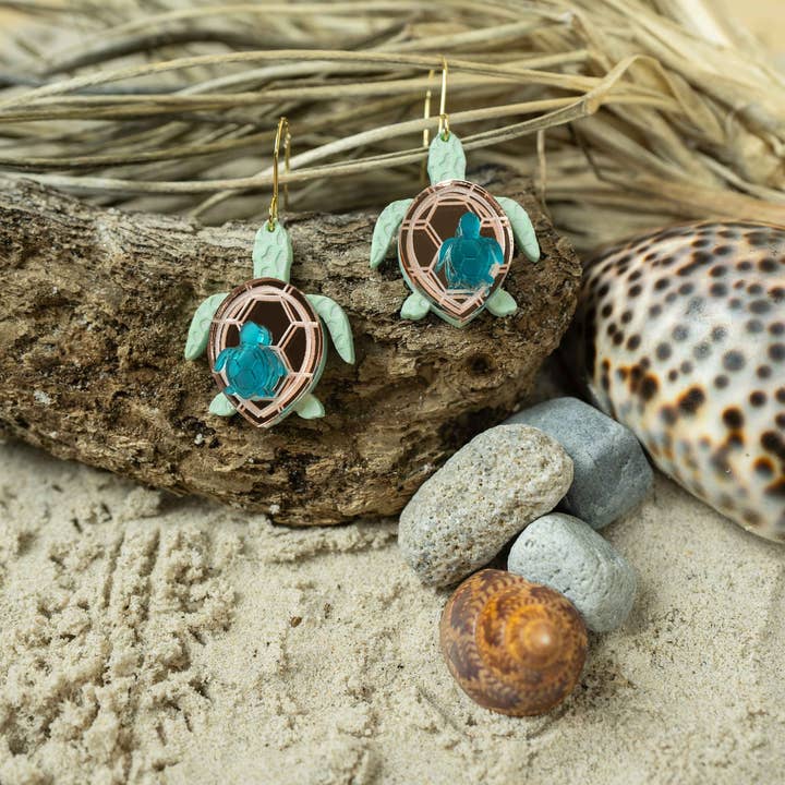 Little Geraldine - Wholesale Dangle earrings - Turtle Earrings8