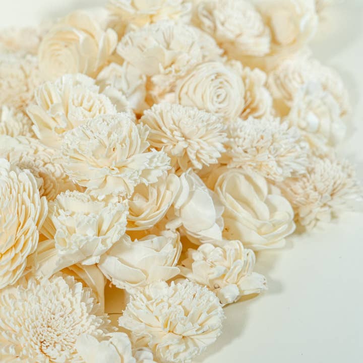 Sola Wood Flowers - Wholesale Artificial Flowers - 100 Random Assortment (No Bark)