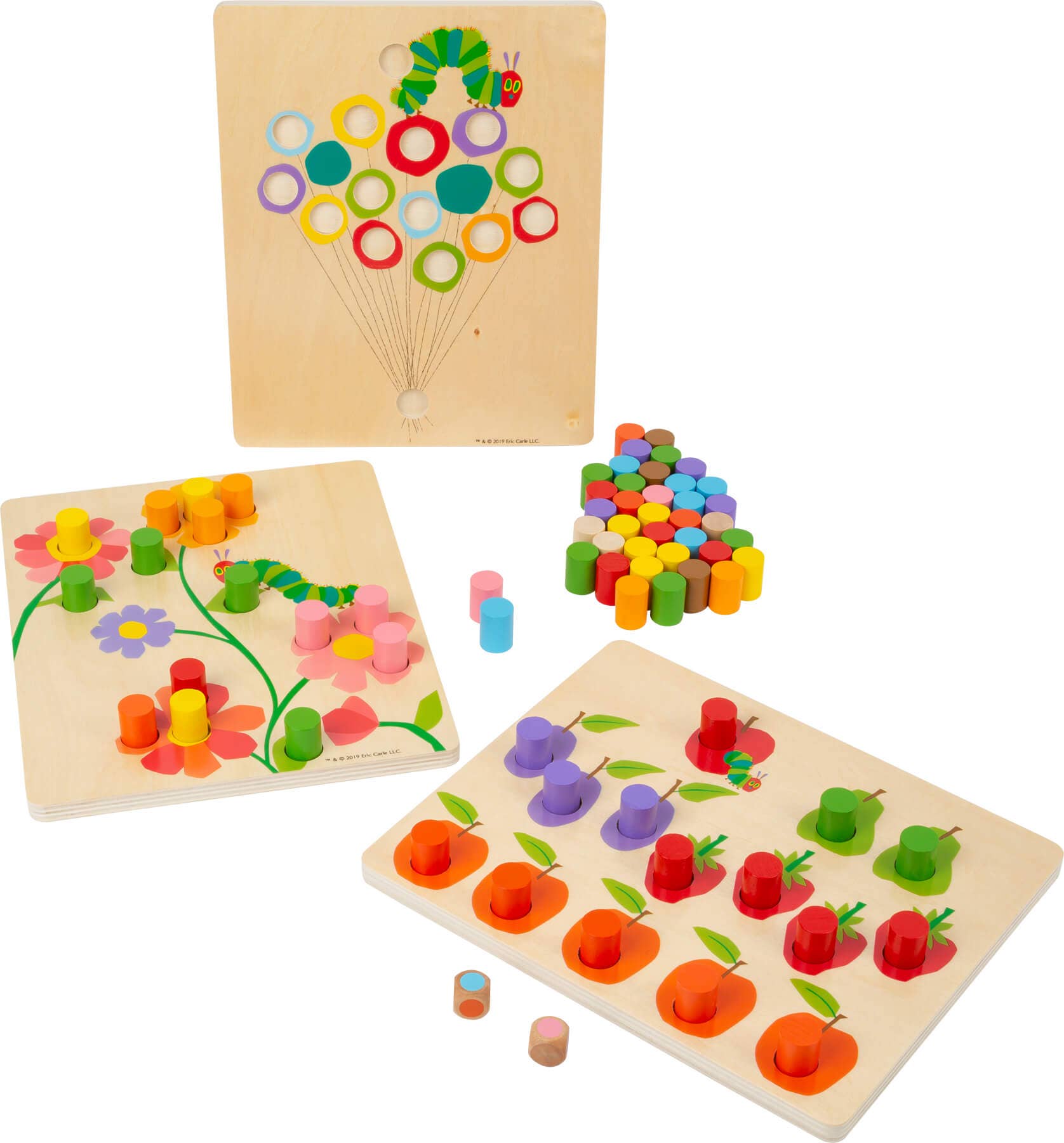 small foot - Wholesale Wood Toy - Kids - The Very Hungry Caterpillar Colours Game1