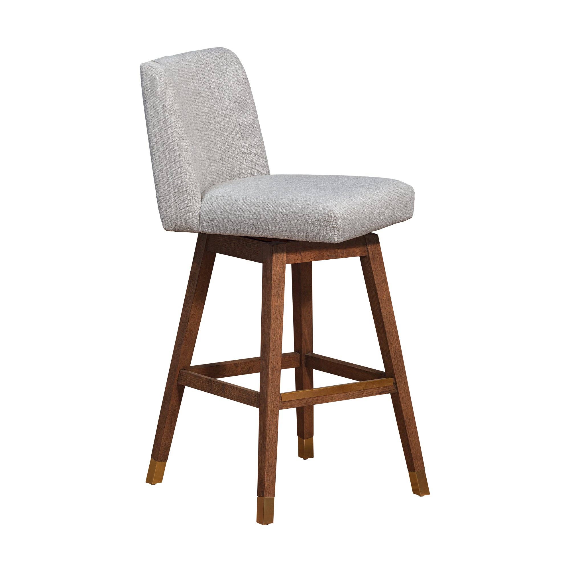 Armen Living - Wholesale Stool - Isabella Modern Upholstered Wood Swivel Barstool35