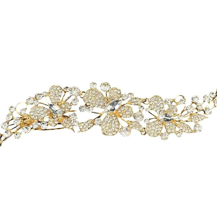 Diacly - Wholesale Hair Clip - Women's - Butterfly Crystal Flower Hair Deco Comb4