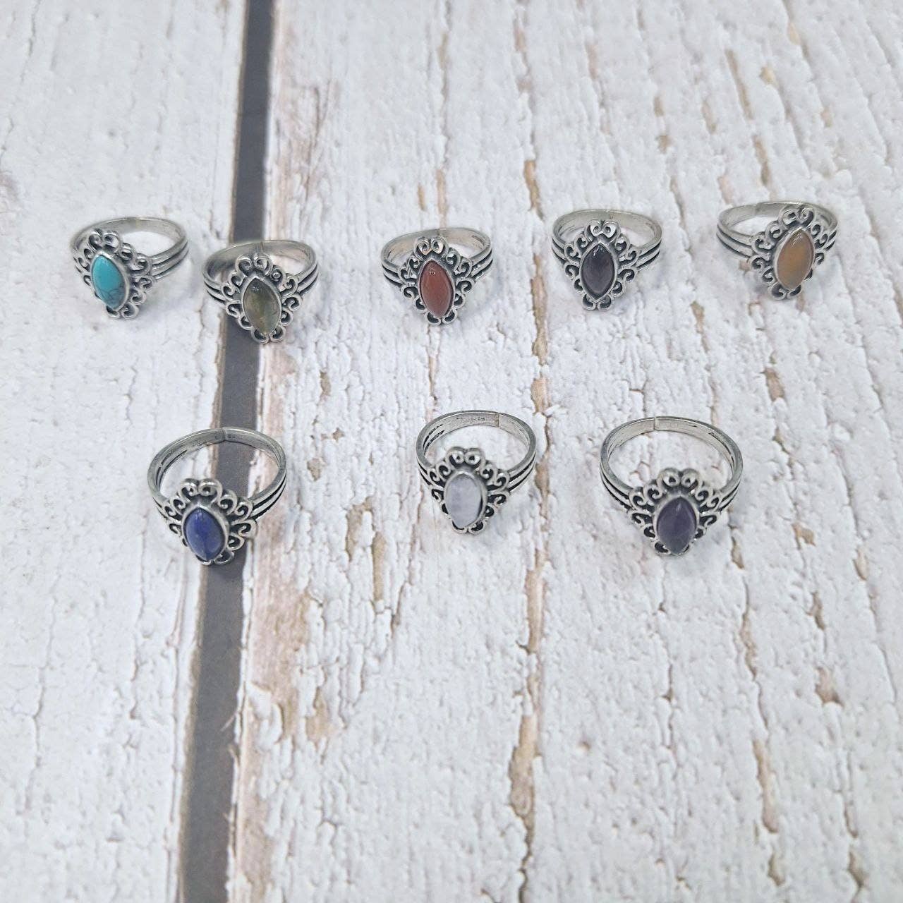 Hecho a mano - Wholesale Single Stone/Solitaire Ring - Assortment of rings11