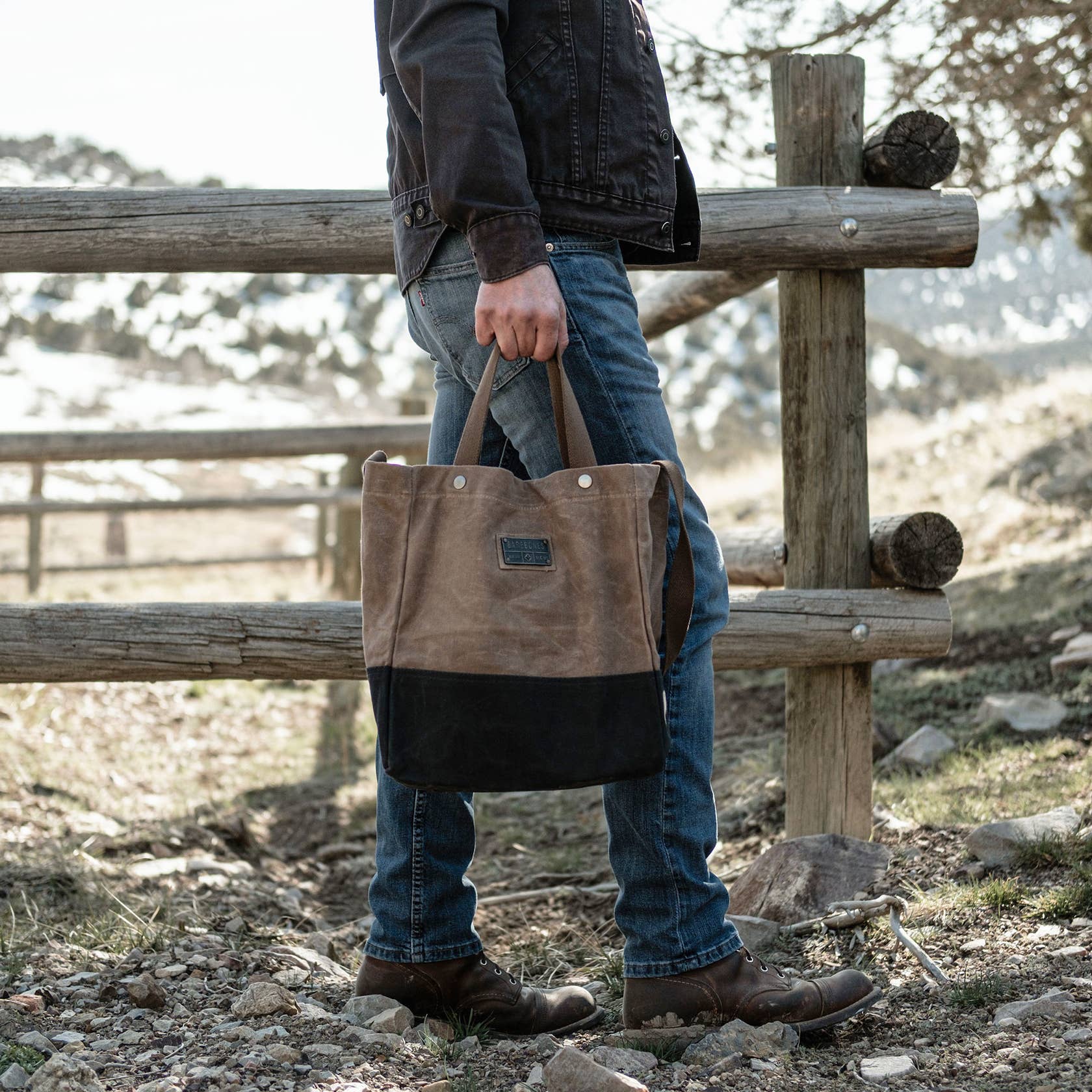 Barebones - Wholesale Tote Bag - Unisex - Neelum Market Tote Bag - Waxed Canvas Bag8