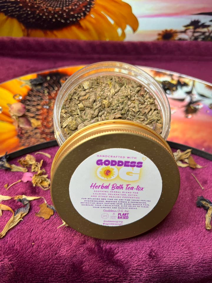 Herbal bath tea-tox for wholesale by Goddess O.G. Inc