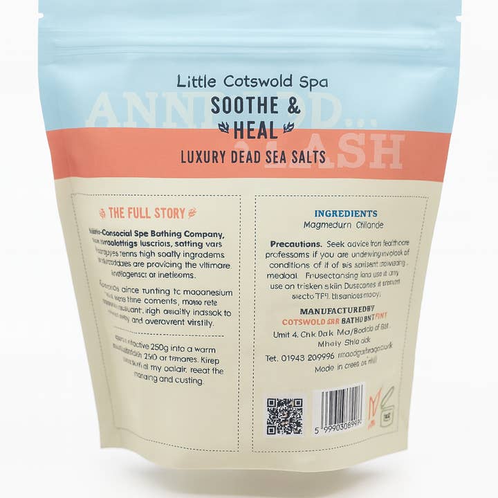 Cotswold Spa Bathing Company - Wholesale Bath Salts - Children's Soothe & Heal Dead Sea Salts 250g Bath & Foot Spa1