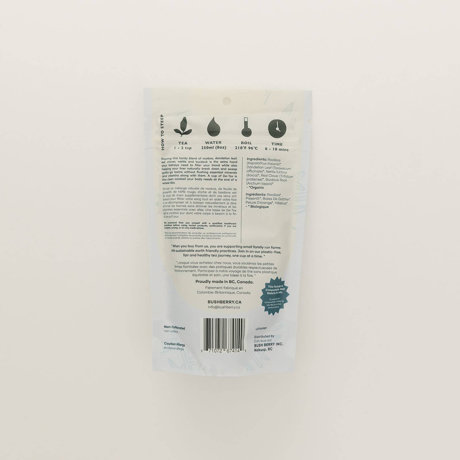 Bush Berry – wholesale Hälsoté/Detoxté – Ekologiskt Daily Detox Löst bladte5