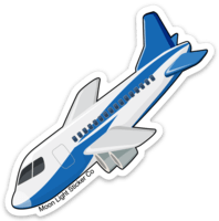 Moon Light Sticker Co - Wholesale Sticker - Airplane Sticker1