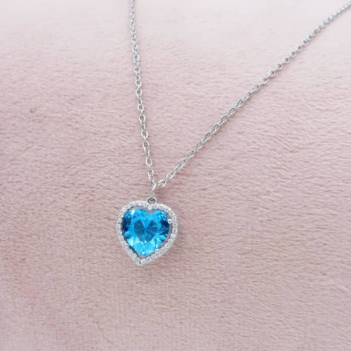 DIANA - set AZZURRO - collana + orecchini + ANELLO for wholesale on Faire3