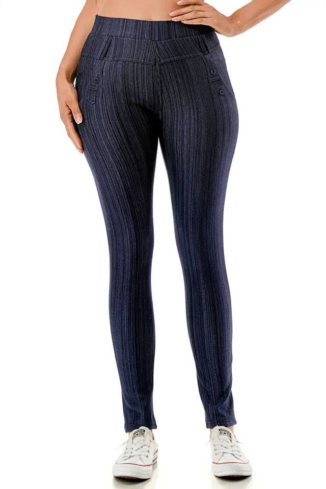 Color 5 - Wholesale Pants - Women's - Winter fur lined  warm skinny jegging pants with pockets3