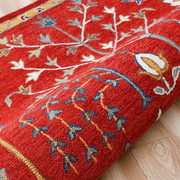 LR Home - Wholesale Area Rug - Traditional Tree of Life Organic Wool Indoor Area Rug