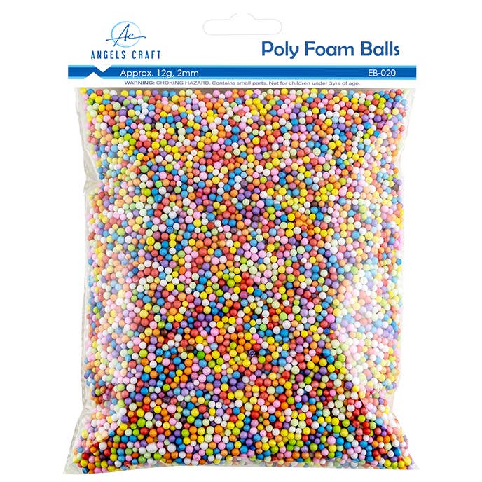Angels Craft - Wholesale Craft Supplies - Foam Balls in Asstd. Colors (4 sizes available)1