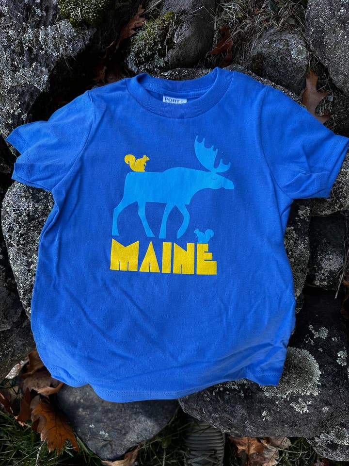 Friendly Moose Toddler Tee & Onesie for wholesale by Woods & Sea