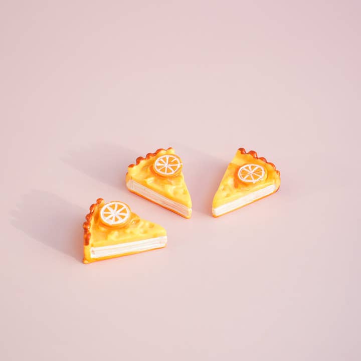 Mini Story Co - Wholesale Lapel Pin/Button - Lemon Pie Pin | Lemon Cake Brooch | Whimsical Dessert Brooch | Dessert Lover's Gift | Cute Foodie Accessories | Miniature Lemon Pie8
