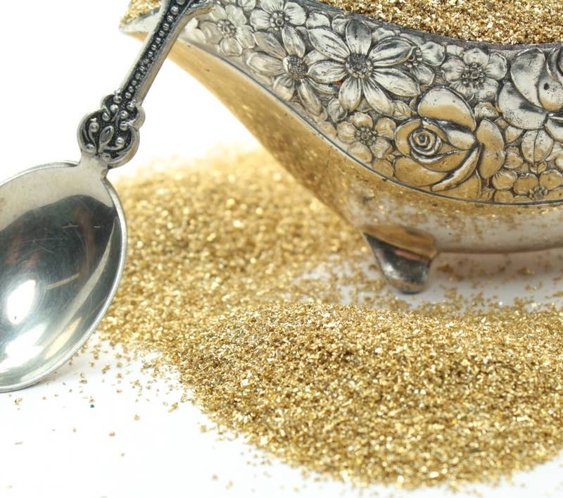 Gold Glass - Sparkly German Glass Glitter - Fine 90 grit,25g for wholesale on Faire5