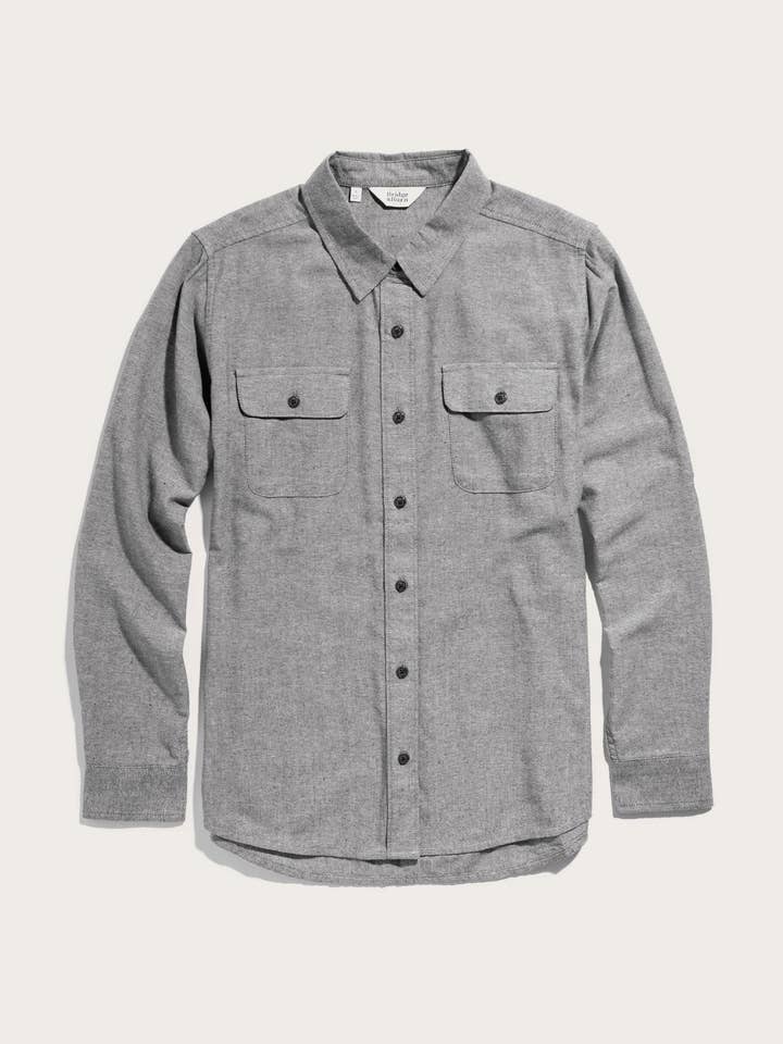 Lenon Shirt / Iron Chambray for wholesale by Bridge & Burn
