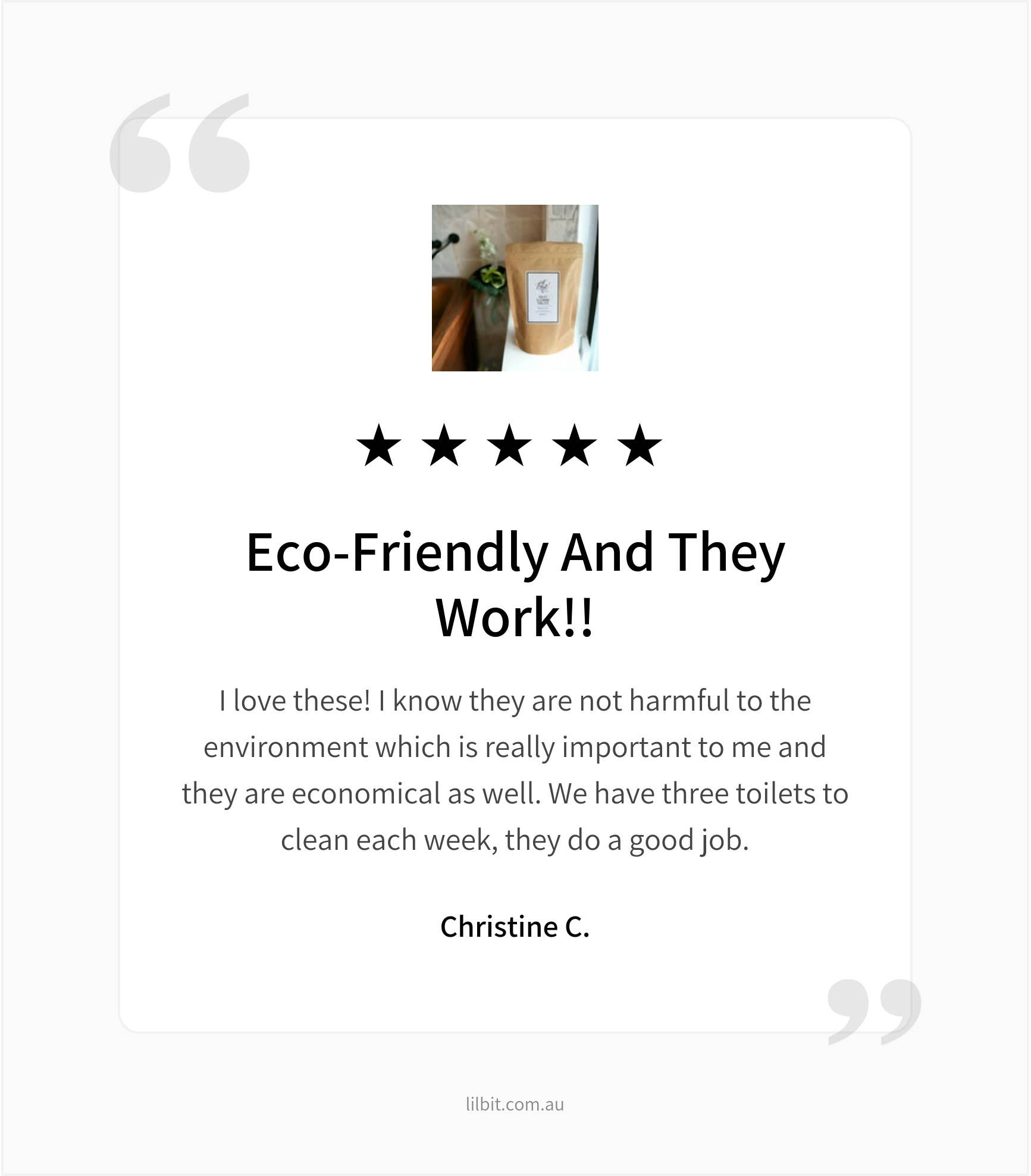 Lil'Bit Better – Großhandel Toilettenreiniger – Rosalina Toilettenreinigungstabletten (20) - Bio8