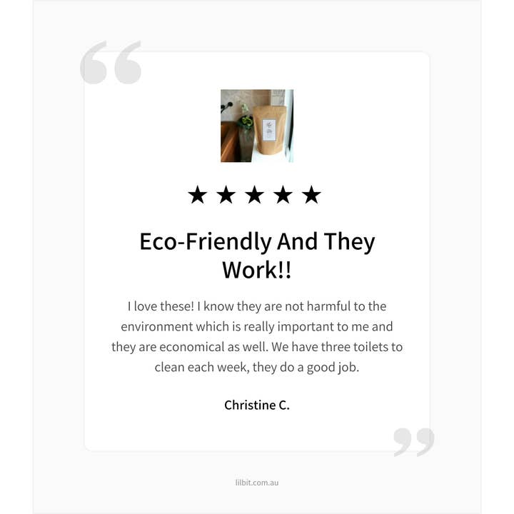 Lil'Bit Better – Großhandel Toilettenreiniger – Rosalina Toilettenreinigungstabletten (20) - Bio8