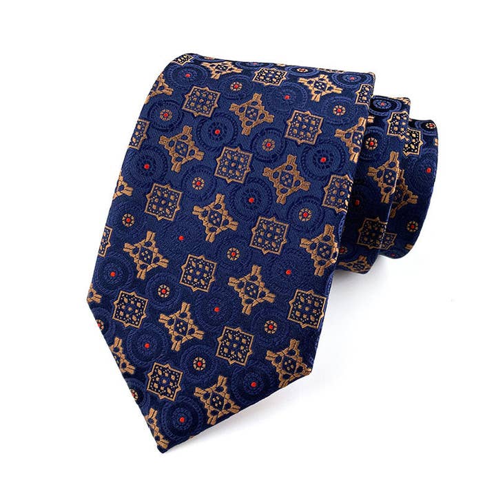 Men's Retro Geometric Pattern Tie for wholesale by UZ Wholesale Store