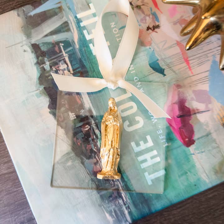 Ornament - Mother Mary on Acrylic for wholesale by Sidebar Designs