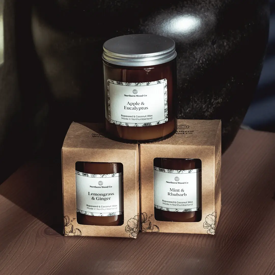 The Northern Wood Co - Wholesale Jar/Filled Candle - Cedarwood & Jasmine Jar Candle - Rapeseed & Coconut Wax2