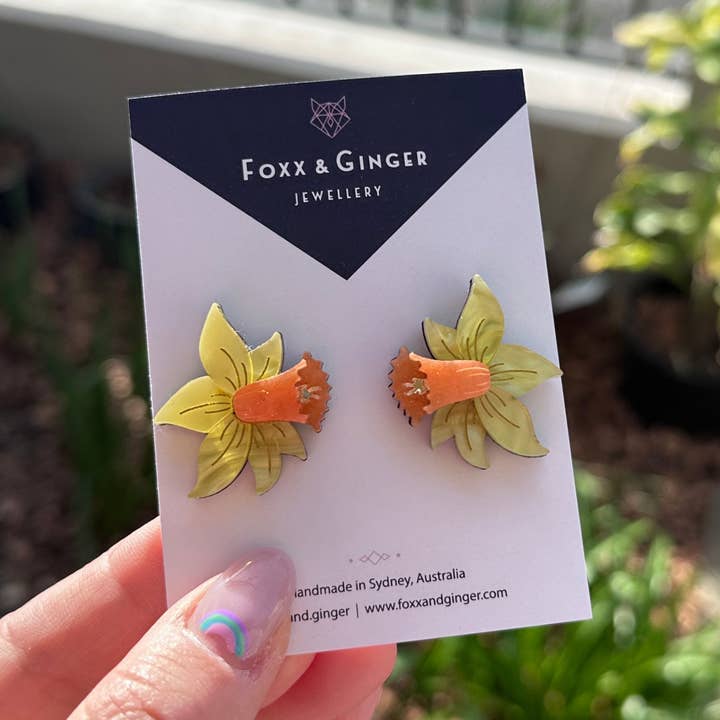 Narcissenhengsten voor wholesale door Foxx & Ginger Jewellery