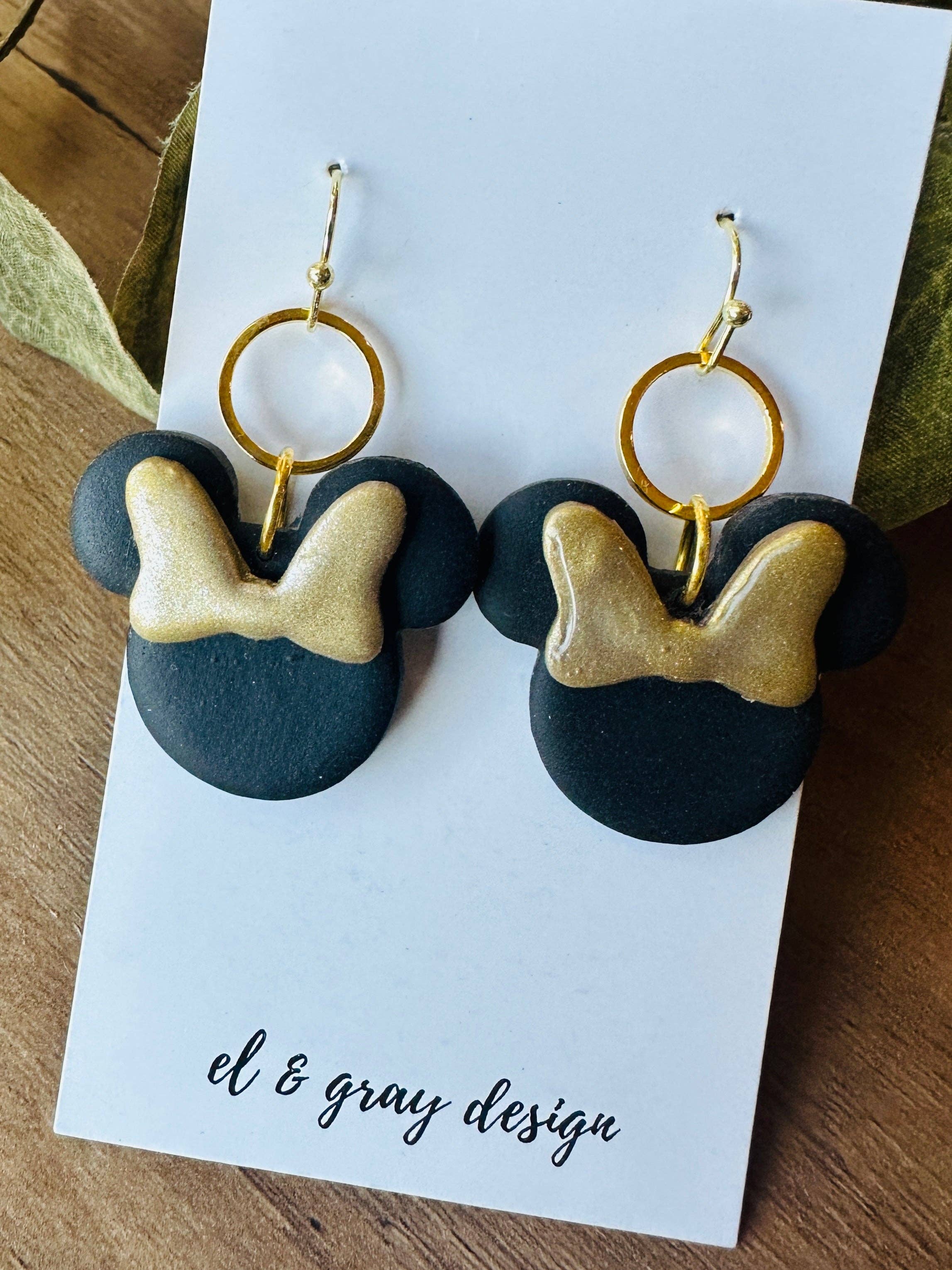 El & Gray Design - Wholesale Dangle Earrings - Theme Park Mouse Earrings (Multiple Styles Available! Click Through)13