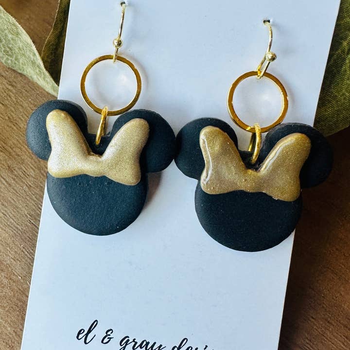 El & Gray Design - Wholesale Dangle Earrings - Theme Park Mouse Earrings (Multiple Styles Available! Click Through)13