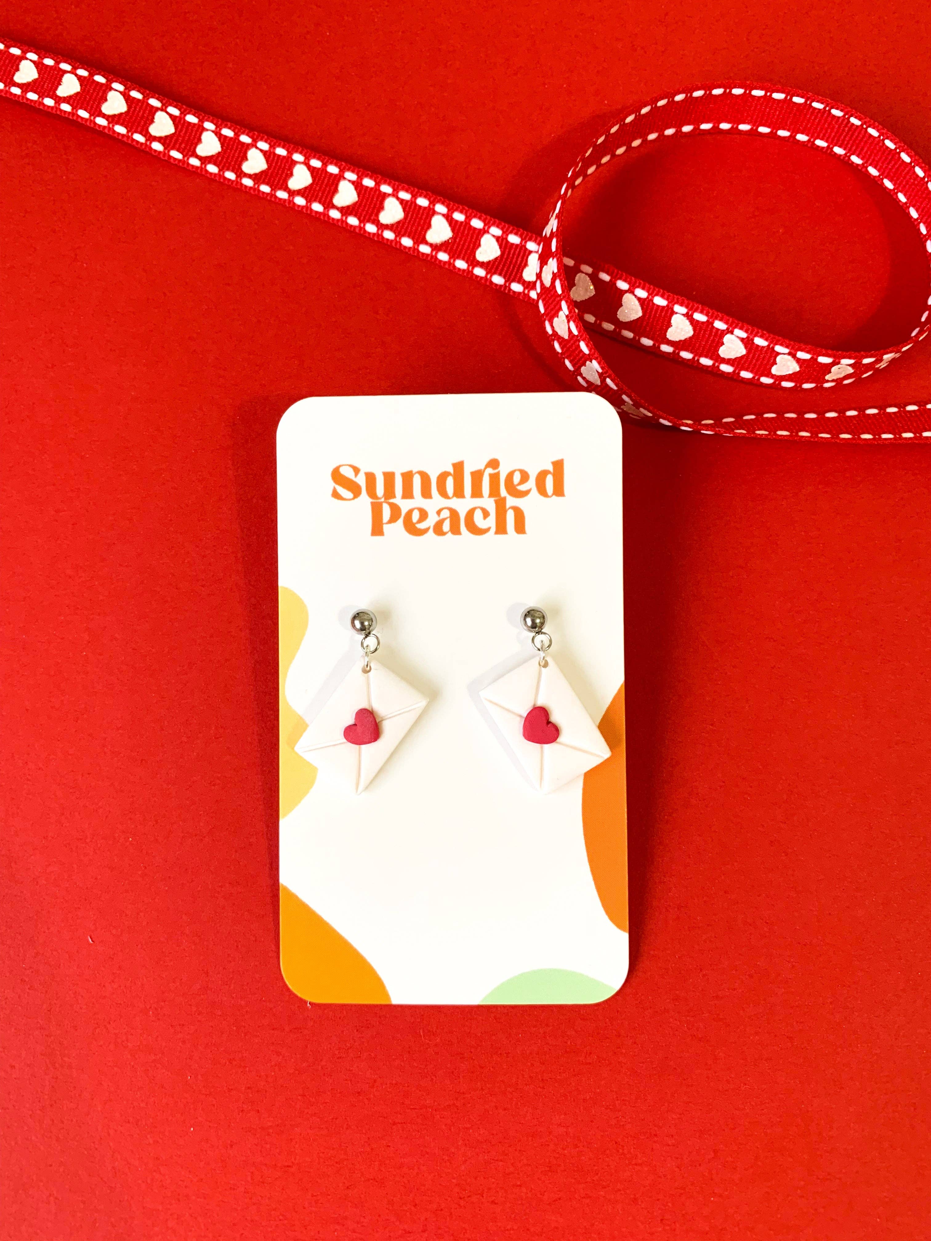 Sundried Peach – Großhandel Ohrhänger – Love Briefe1