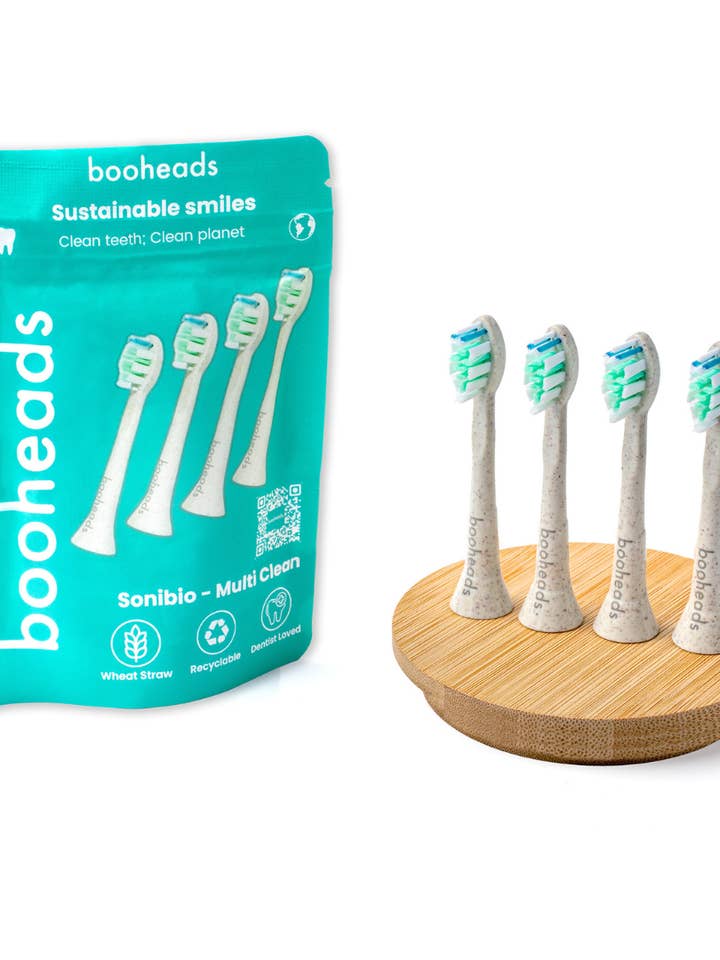 Sonibio - Plant Based Electric Toothbrush Heads Compatible with Sonicare* 4PK for wholesale by booheads