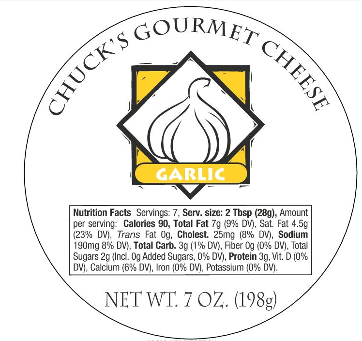 Chuck's Gourmet Cheese - Wholesale Cheese - Chuck's Gourmet Cheese Spread - Garlic3