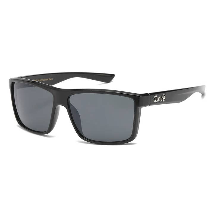 Locs Square Black Sunglasses loc91283-bk for wholesale by Sunrayzz Imports