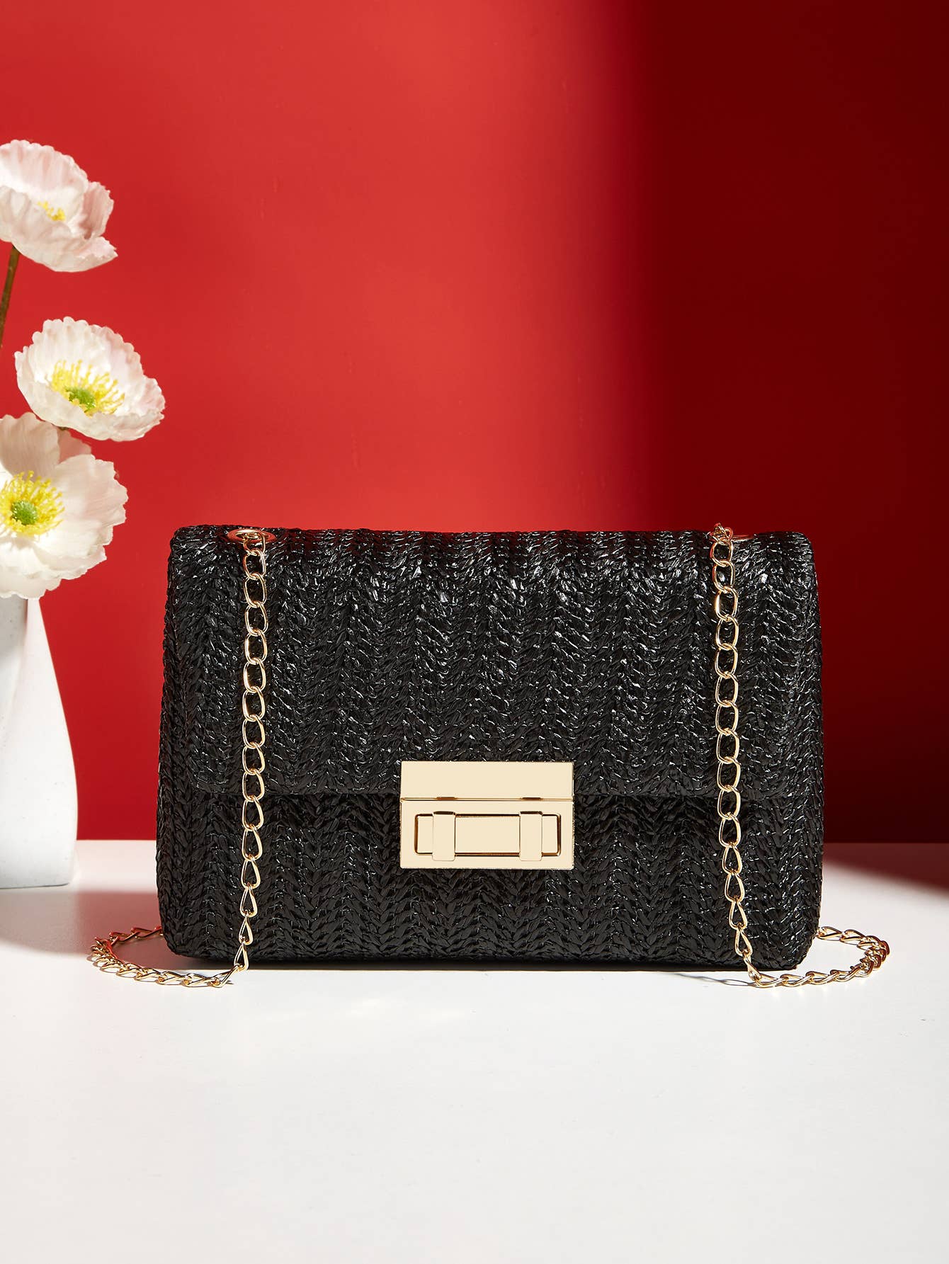 Little Trendy - Wholesale Crossbody Bag - Women's - Women's straw crossbody bag small square bag11