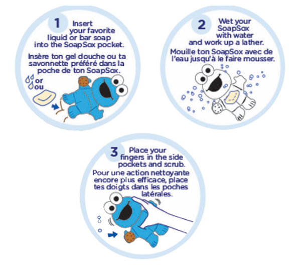 SoapSox - Wholesale Bath Toy - Baby - SoapSox Sesame St Cookie Monster Bath Toy1