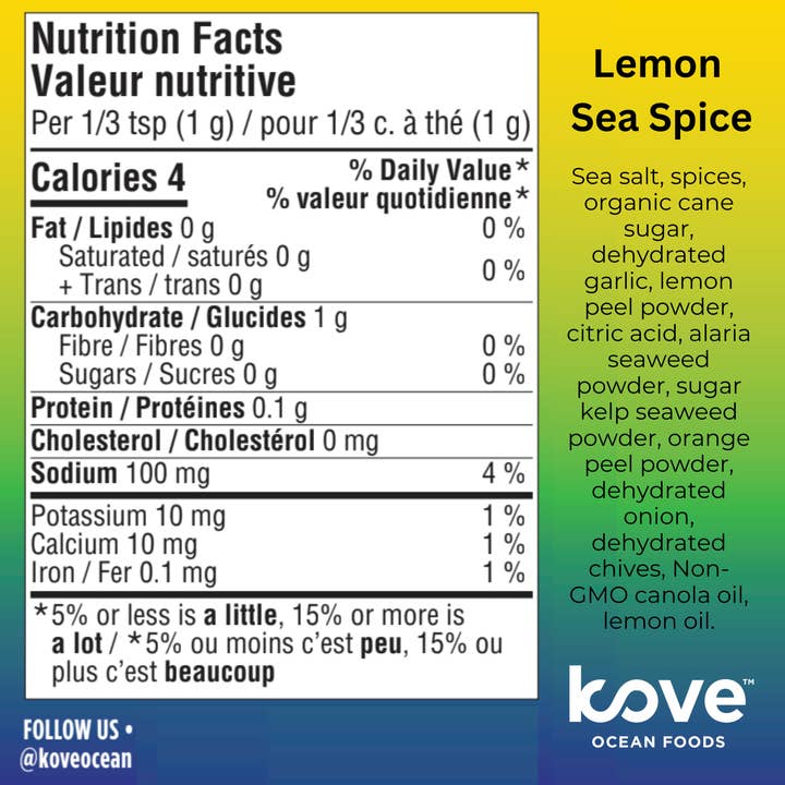 Kove Ocean Foods - Wholesale Dried spice mix - Sea Spice Lemon3