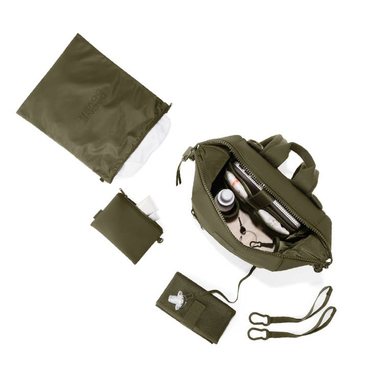 Dagne Dover - Wholesale Diaper Bag - Baby - Indi Diaper Backpack in Dark Moss, Medium2