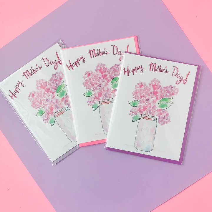 Mother's Day Greeting Card | watercolor floral lilacs for wholesale by Lacee Swan
