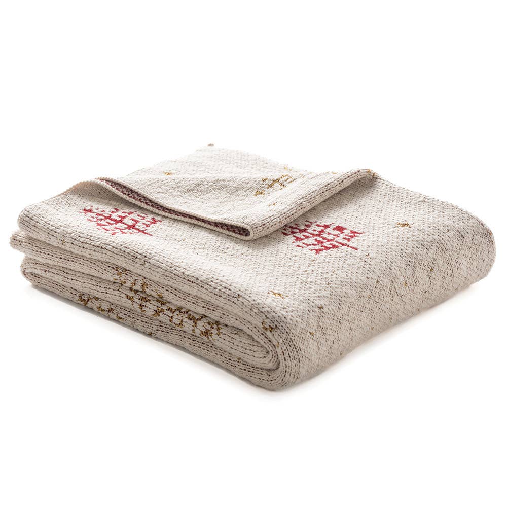 Brunelli - Wholesale Throw Blanket - Mouna Cream Throw0