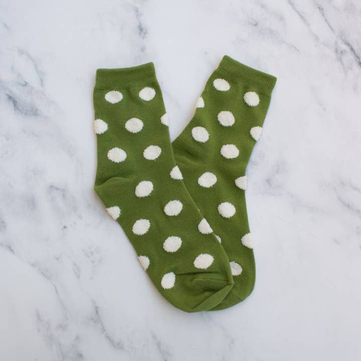Tiepology - Wholesale Socks - Women's - Women's Polka Dots Puff Casual Socks