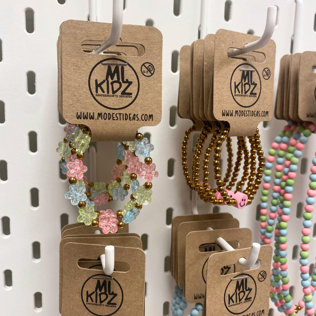 Modestideas - Wholesale Beaded Bracelet - Kids - meisjes sieraden collectie roze blauw groen | handgemaakt1