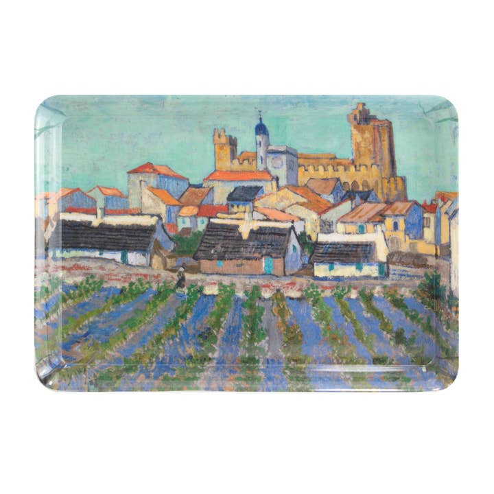 Serving Tray, Mini Size, Van Gogh, View of Saintes-Marie for wholesale by MUSEUM WEBSHOP
