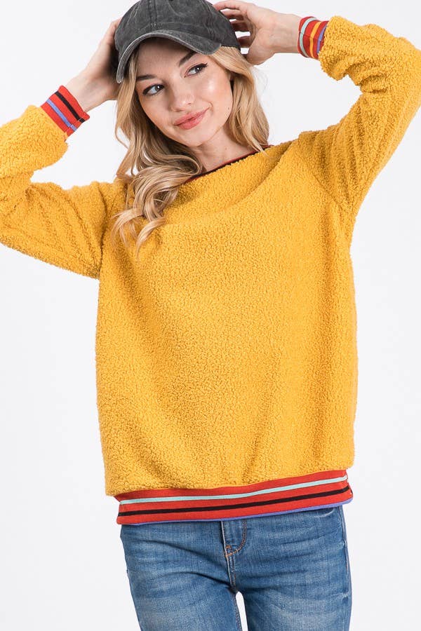 lovely melody - Vente Pull en maille – femme - 7852-Sweat-shirt ours en peluche8