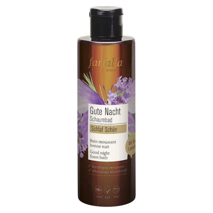 Schlaf schön, Gute Nacht Schaumbad, 200ml für den Großhandel von farfalla