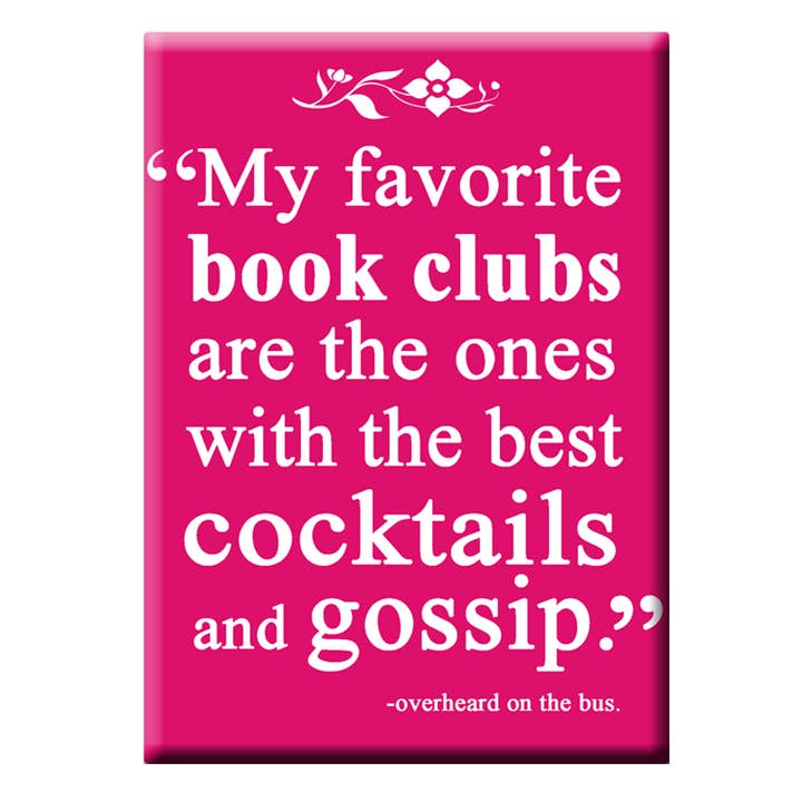 Imán para nevera My favorite book clubs para venta al por mayor de Fly Paper Products