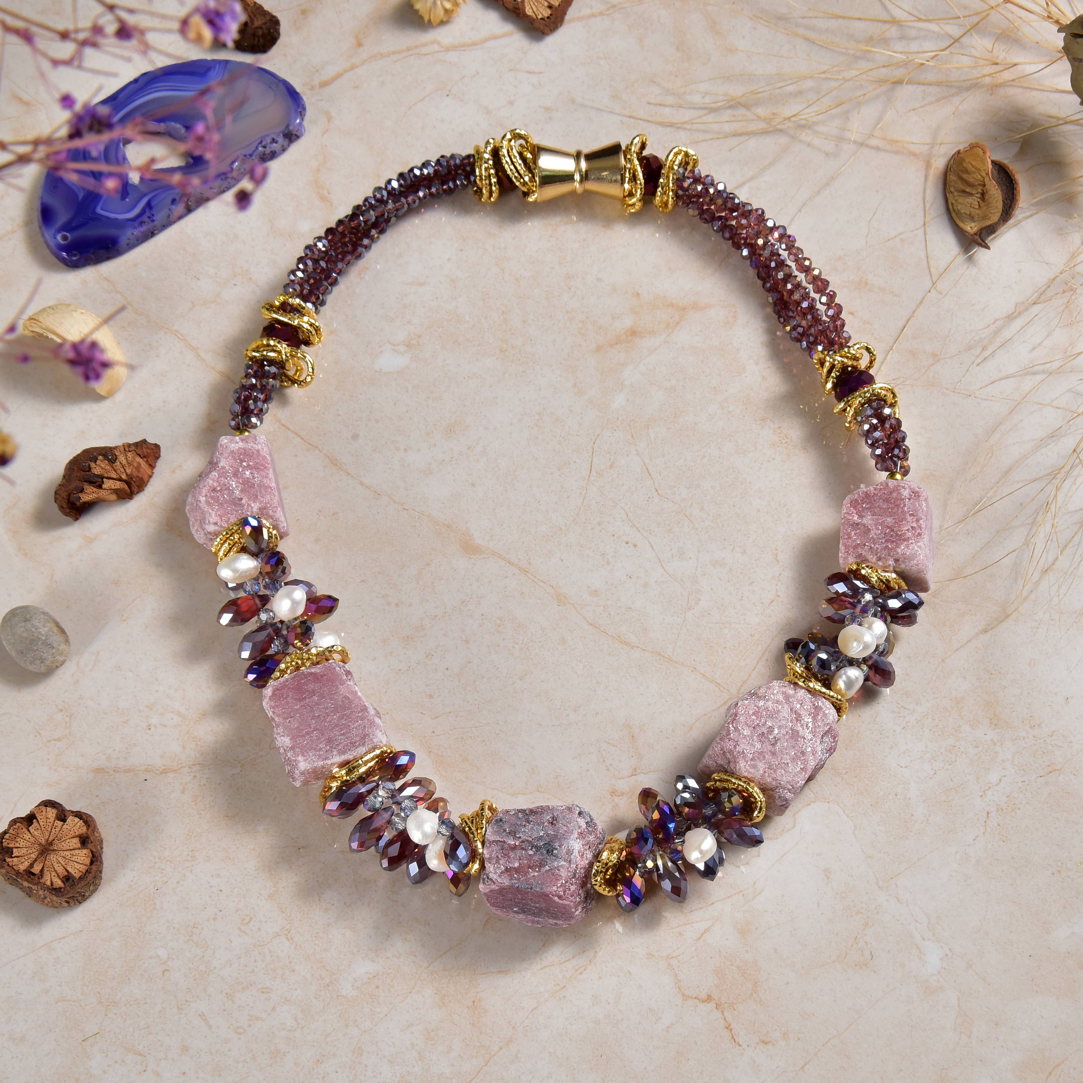 IST Jewelry - Wholesale Beaded/Pearl Necklace - Gemstones & Crystal Short Necklaces3